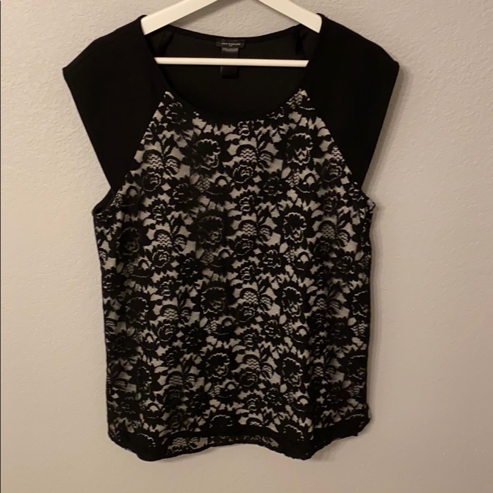 Lace front top